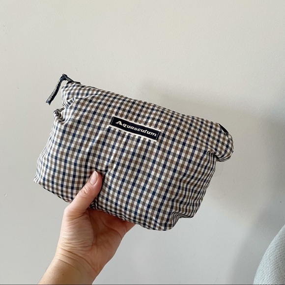 Aquascutum jacket signature plaid fabric water wind repellent packable - Picture 4 of 5